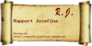 Rapport Jozefina névjegykártya